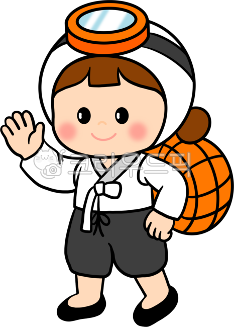 Haenyeo,Haenyeo design,Haenyeo illustration,Haenyeo character,Jeju Island,occupation,Jeju,character,Jeju Haenyeo,woman,summer illustration,summer environment composition,kindergarten materials,daycare materials,summer bulletin board decorati