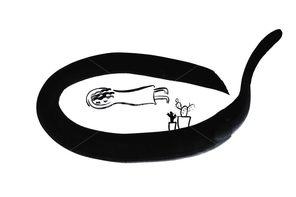 잠,꿈,휴식,여인,수묵,그래픽,일러스트레이션,graphic,illustration