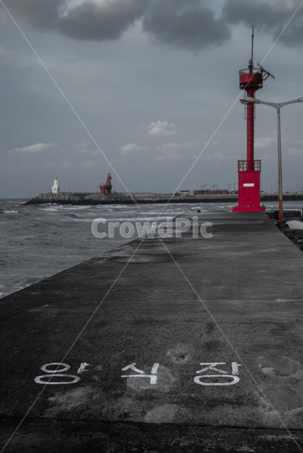 등대,방파제,양식장,바다,빨간등대,등대,lighthouse
