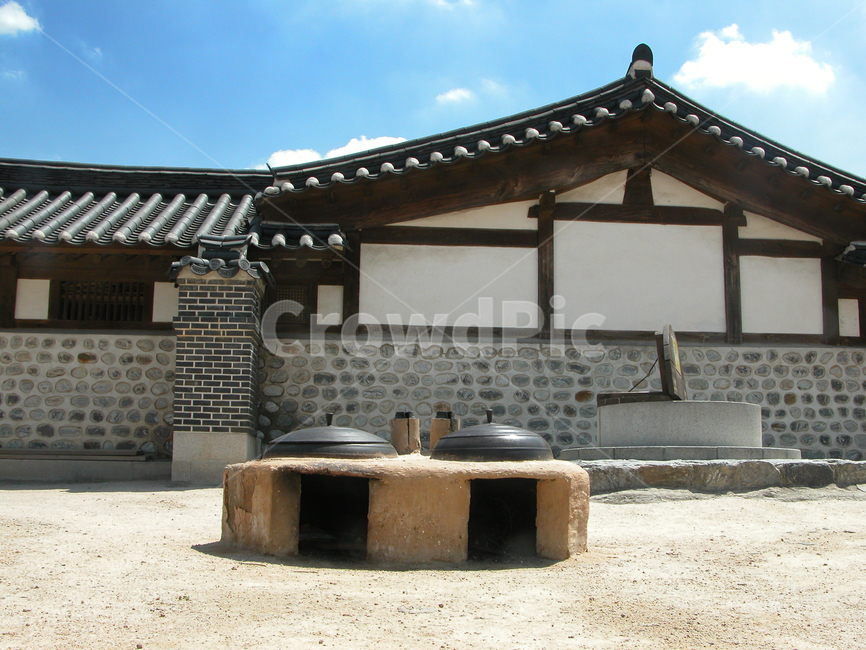 한국,전통,아궁이,가마솥,부엌,전통가옥,한옥,기와집,집,가옥,patio,안마당
