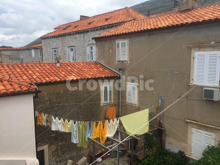 빨래,크로아티아,두브로브니크,풍경,빨래건조,건축물,건물외관,exterior,building,structure,architecture,construction