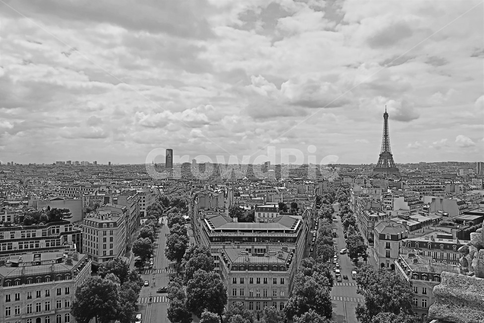 프랑스,파리,도시,수도,하늘,구름,건축물,건물,경치,조감도,풍경,옥외,france,paris,city,capital,sky,cloud,building,architecture,landscape,scenery,aerialview,outdoors,옥상,타워,에펠탑,에펠타워,eiffeltower,tower,rooftop,흑백,우울,gloomy,blackandwhite,melancholy,세계도시풍경,해외도시풍경,외국도시풍경,world cityscape,흑백,모노톤,monochrome,black and white