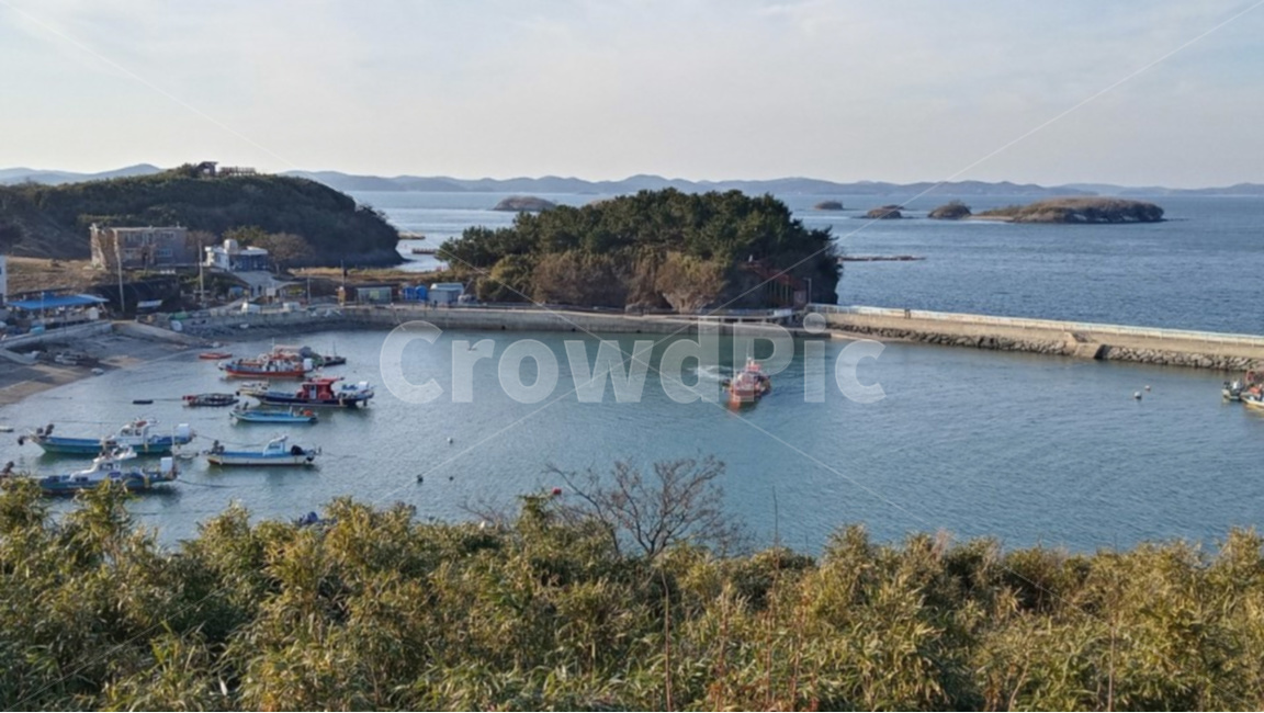 바다,자연,배,섬,항구