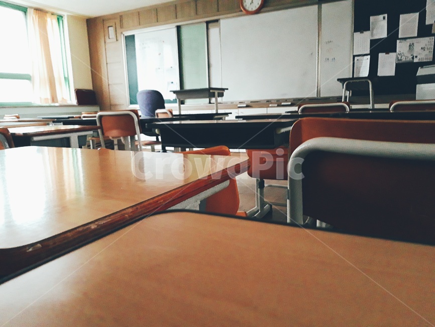 학교,교실,책상,의자,빛