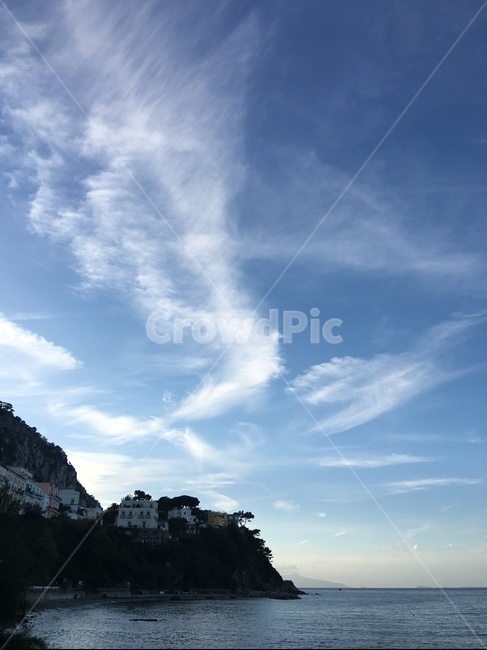 nature,자연,sea,바다,파란하늘,구름,이탈리아,카프리섬,bluesky,cloud,italy,capri