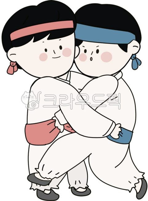 단오,단오어린이일러스트,단오날,단오일러스트,단오행사,씨름,씨름일러스트