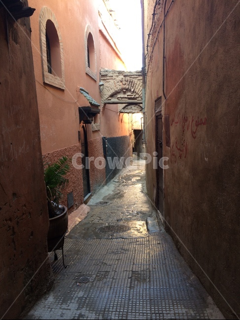 아프리카,골목길,모로코,주택가,골목,오후,아프리카집,모로코집,하우스