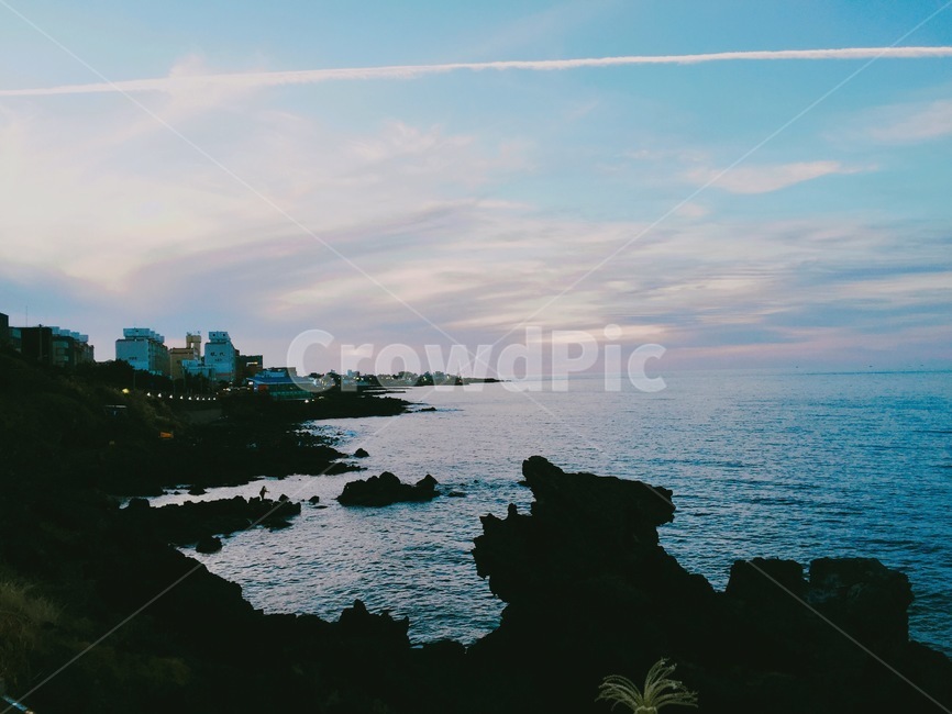 하늘,제주도,구름,쇠소깍,바다