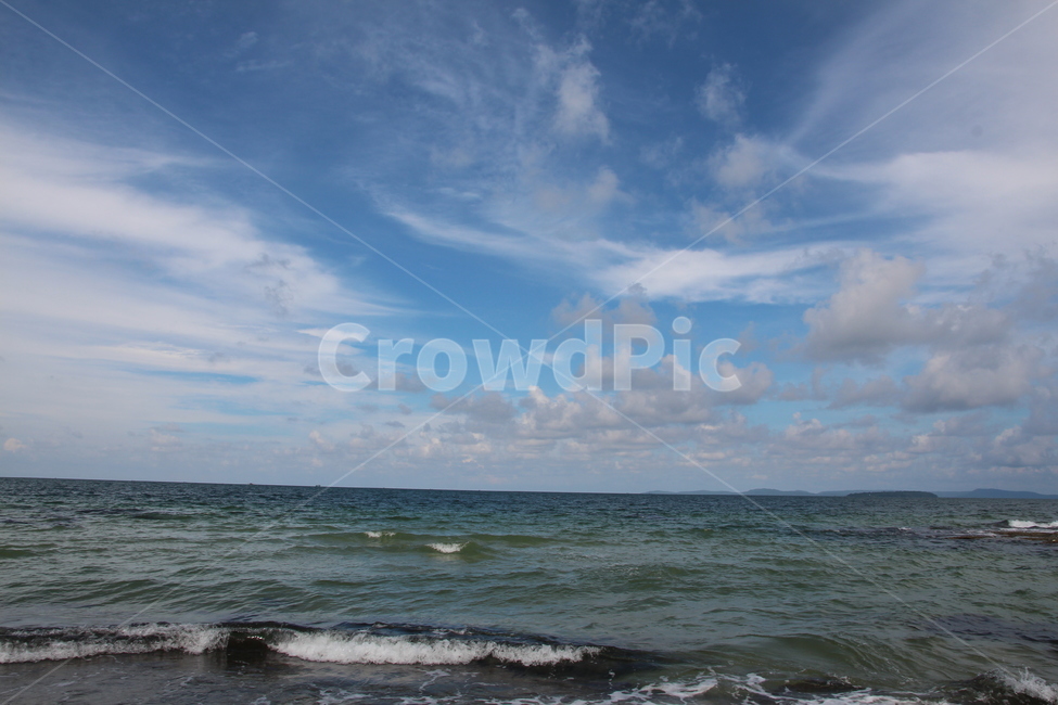 캄보디아,해변,하늘,구름,바다,자연,풍경,nature,landscape,ocean,대양,outdoors,옥외,sea,water,물