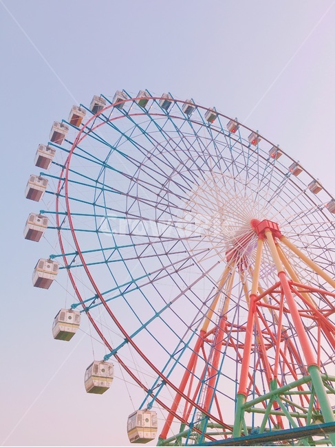놀이공원,노을,관람차,당진,하늘,핑크,분위기,amusementpark,ferriswheel