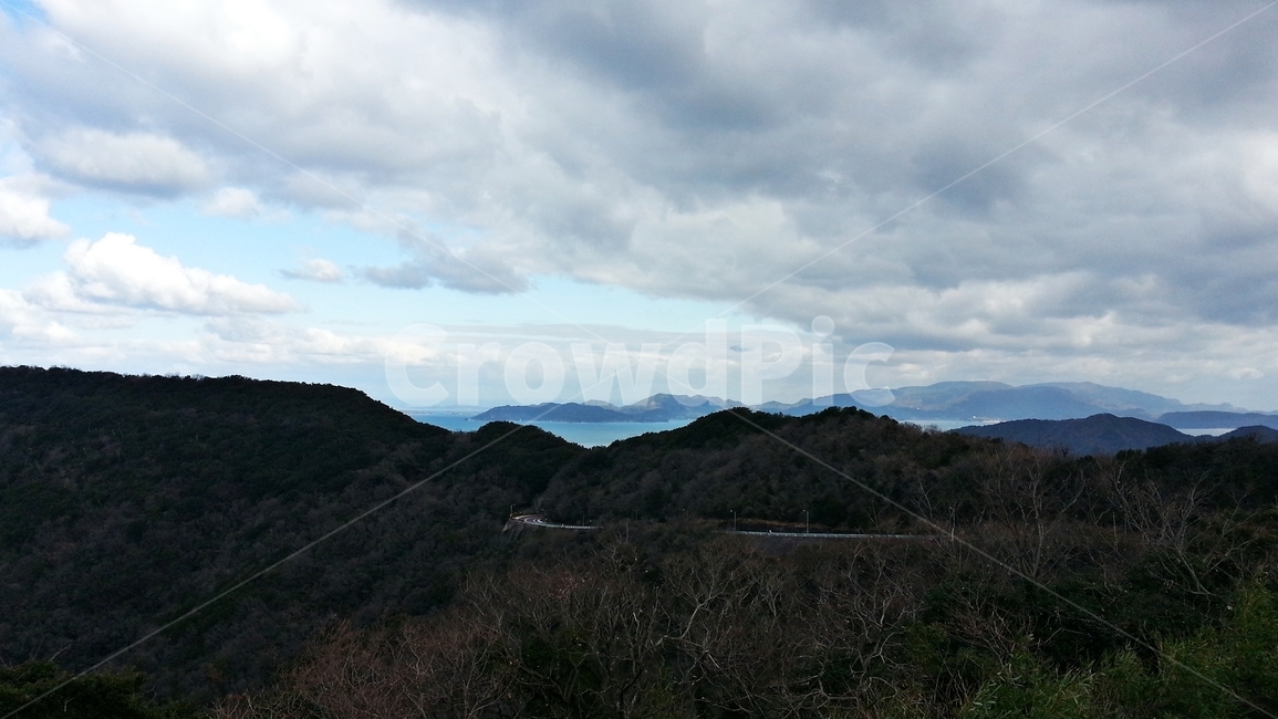 하늘,구름,산,나무,자연,흐린날씨,자연,풍경,nature,landscape,outdoors,옥외,hill,언덕