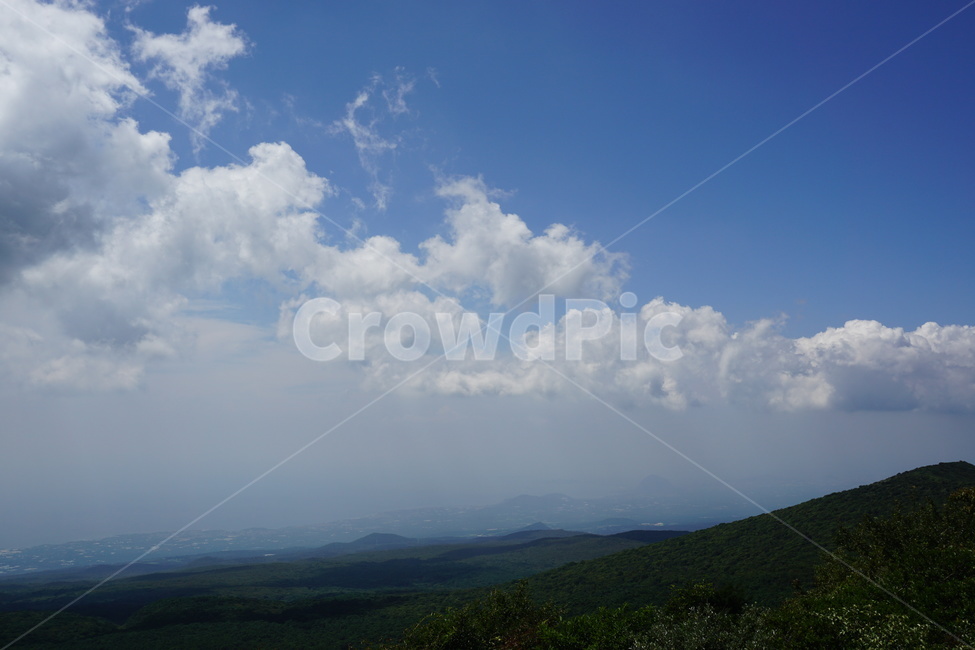 한라산,영실코스,병풍바위,푸른,하늘,등산로,등산,제주,풍경,구름
