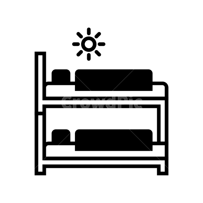 침대,밤,night,이층침대,벙크베드,bed,bunkbed,실내디자인,방,가구,이불,베게,침구,생활,interiordesign,인테리어,침실,실내,그래픽,일러스트레이션,graphic,illustration,아이콘,icon