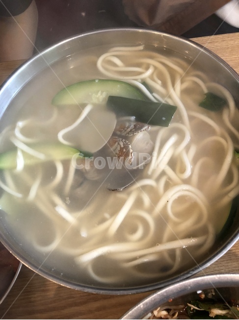 국수,식사,요리,면,조개,오이