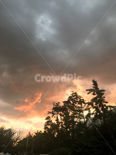 하늘,구름,노을,먹구름,붉은노을,날씨,sky,cloud,weather