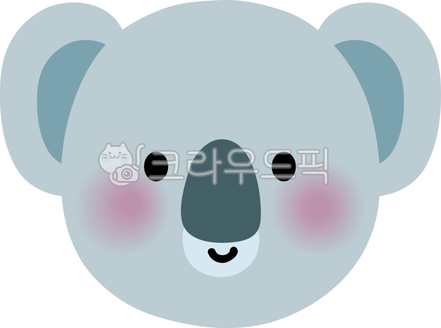 귀여운동물,동물캐릭터,동물일러스트,동물얼굴일러스트,코알라캐릭터,코알라일러스트