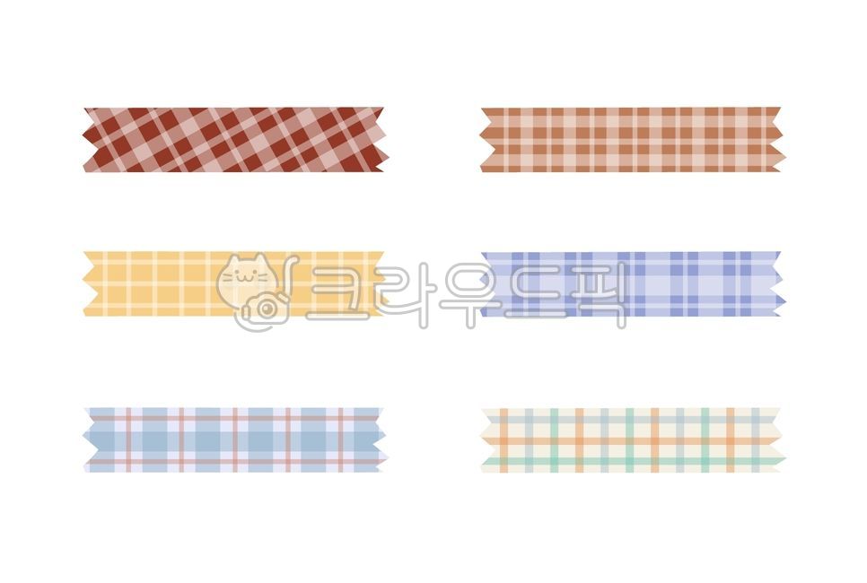 Masking tape,illustration,daku,sticker,check tape,check pattern,diary decoration,good notes,check masking tape,tape,stationery,design stationery,fancy,decoration,decorating,deco,pastel,check