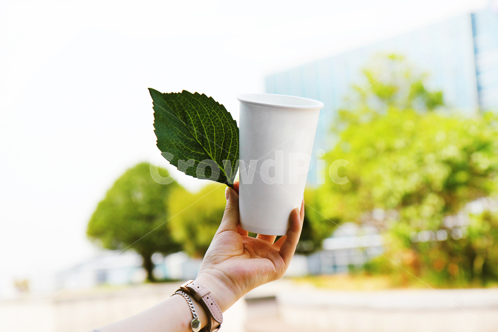 종이컵 분리수거 이미지