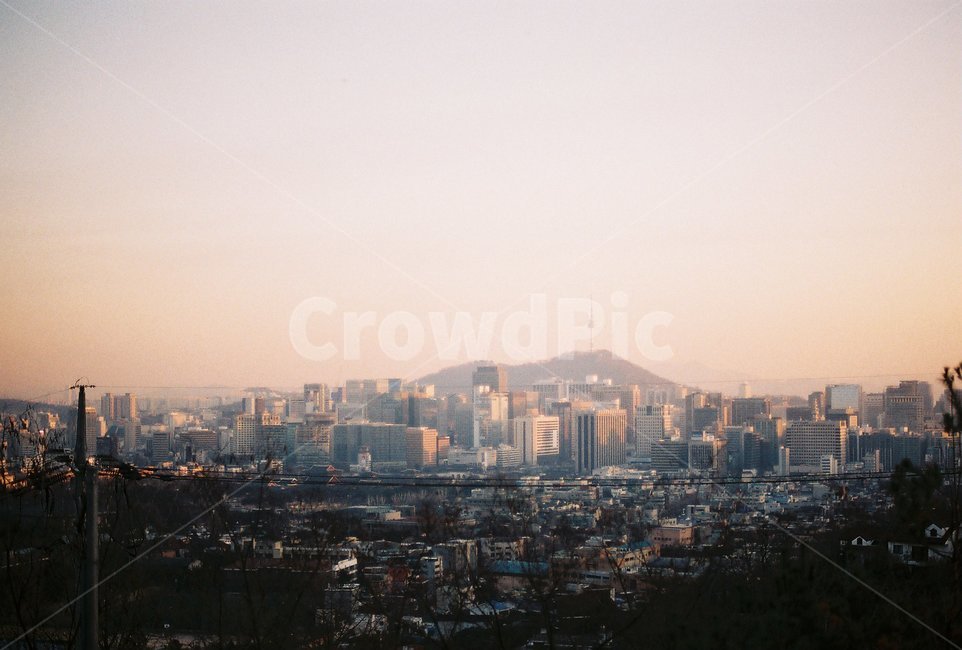 서울,seoul,도시,일몰,sunset,노을,감성,sentimental,필름,필름사진,film,city