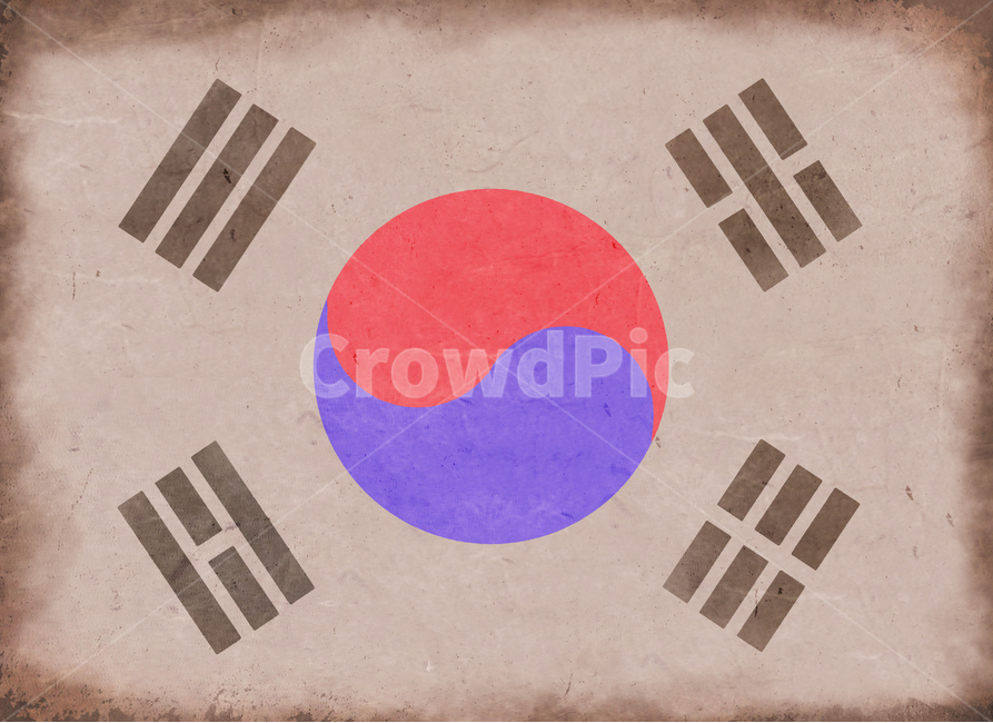 태극기,국기,우리나라,한국,대한민국,한지,먹,국경일,국가,나라,공휴일,오래된,삼일절,광복절,제헌절,개천절,한글날,국가기념일,전통,배경,빈티지사진,빈티지느낌,빈티지감성,vintage,그래픽,일러스트레이션,graphic,illustration