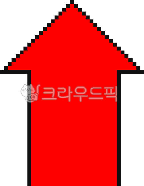 상승장,빨강,화살표,대각선,삼각형,주식,플러스,상승,포인트