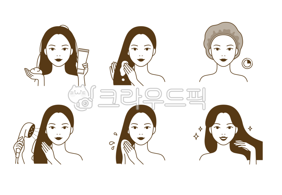 treatment,beauty,line,shower hat,icon,Line illustration,head,rinsing,beautiful,hair,hair texture,character,hair pack,cosmetic,female,graphic,soft,order,product,pretty,Character,method,apply,procedure,Routine,pack,shower head,hair cap,face,plastic cap,Cove