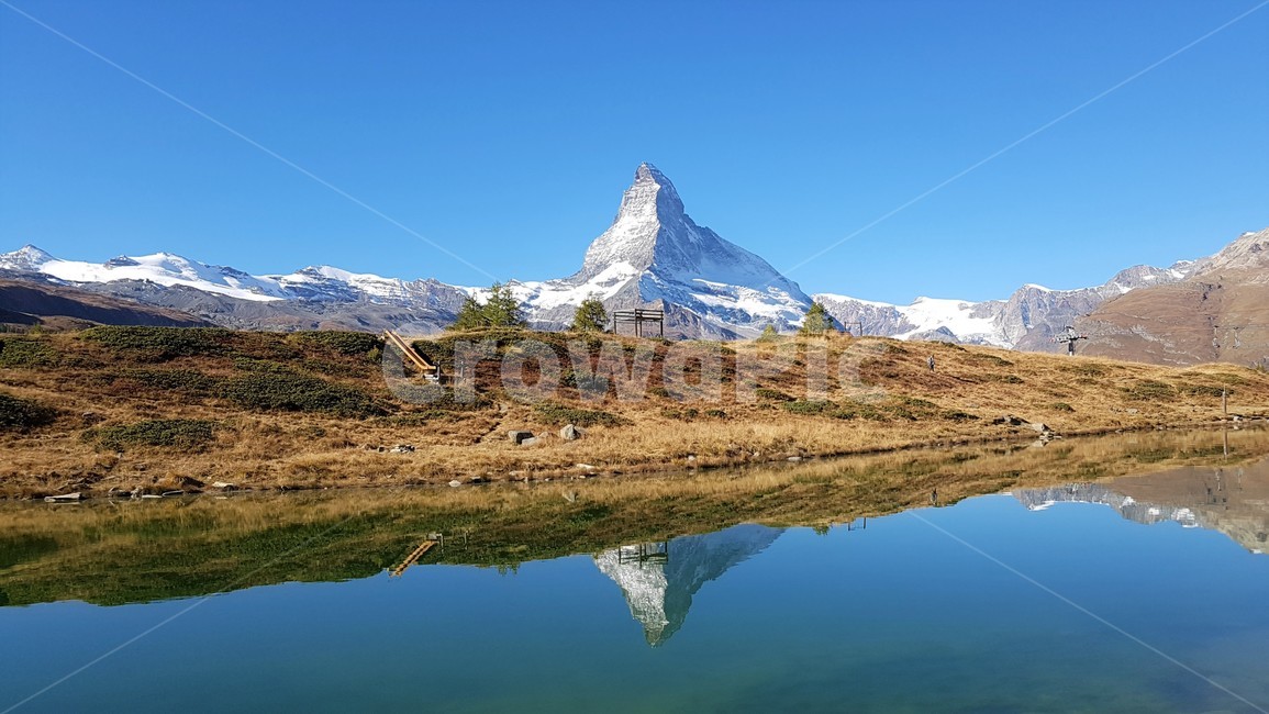 호수,미러링,설산,마테호른,체르마트,스위스,자연,트레킹,명산,관광명소,matterhorn,zermatt,만년설,대자연,겨울,계절