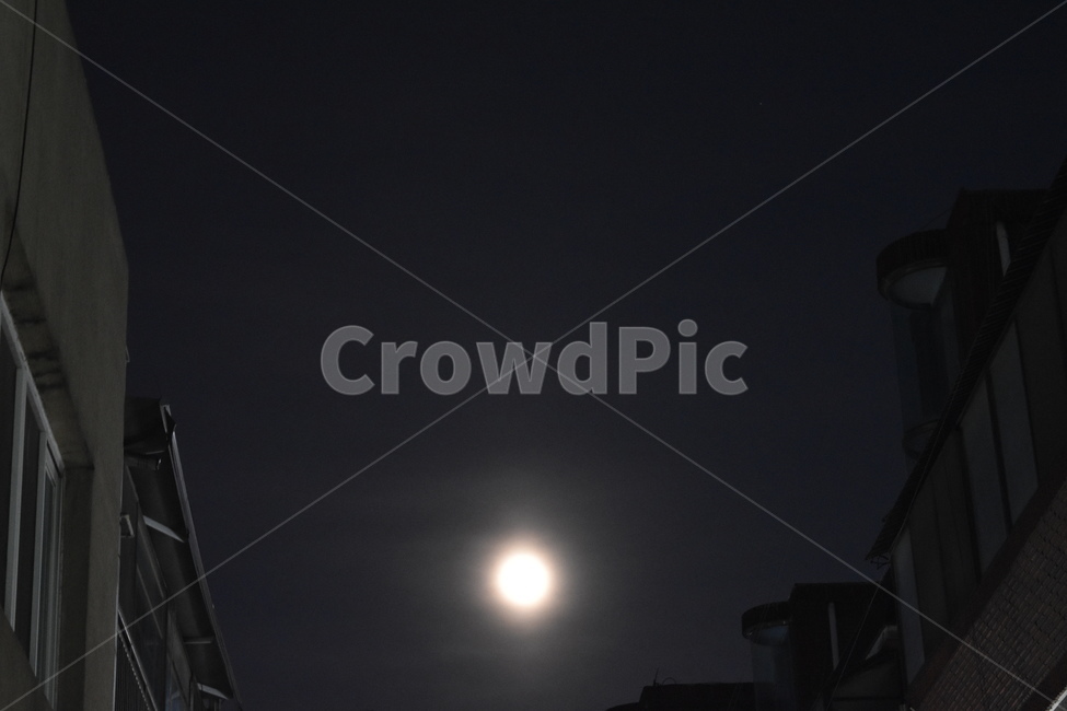 달,하늘,밤,달빛,보름달,night,moon,fullmoon,흐릿,어둠,빛,은은,골목,길,건물,밤하늘,늦은밤,구름,흐린날,만월,sky,야경,밤,풍경,nightscape,night,landscape,nature,자연,outdoors,옥외