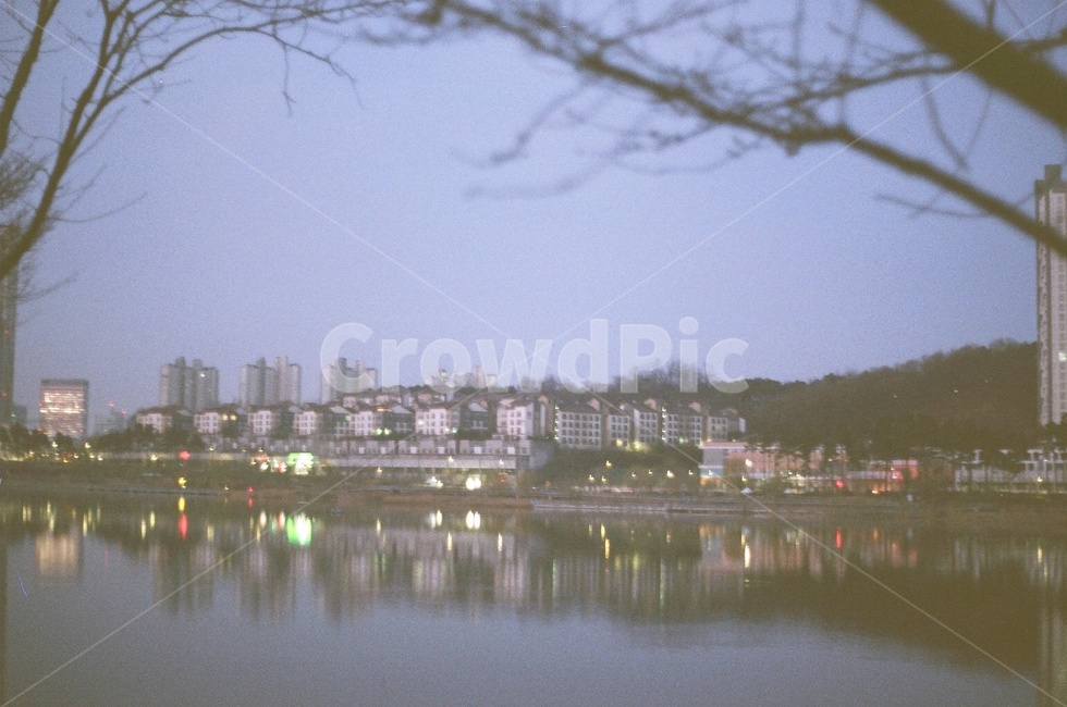 호수,아침,film,필름,필름카메라,도시,풍경,city,landscape,nature,자연,water,물,outdoors,옥외