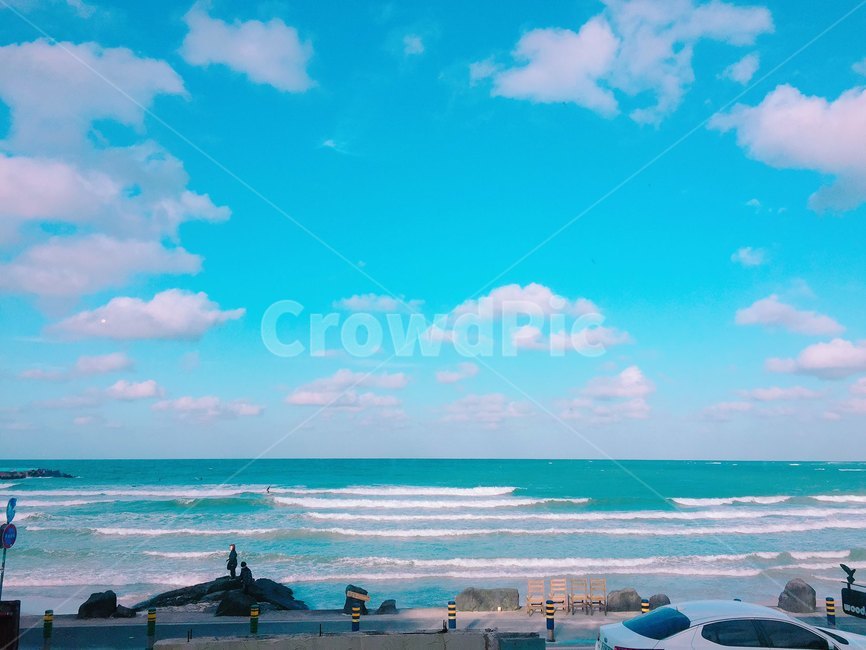 제주,제주도,바다,맑은날,하늘