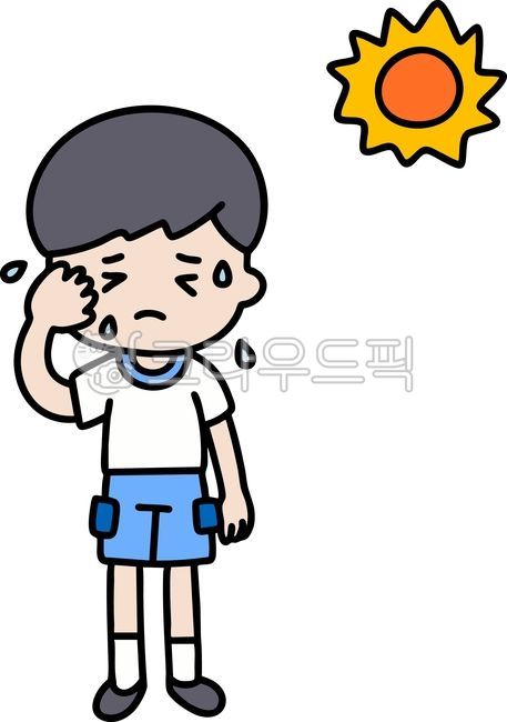 더운,무더위,여름,땀나는,땀흘리는,아이,남자아이,어린이,학생,사람,더운여름,여름캐릭터,해,땀,불쾌지수,더워하는,더위먹은,더위,더운사람,날씨,뜨거운,햇빛,낮,한여름