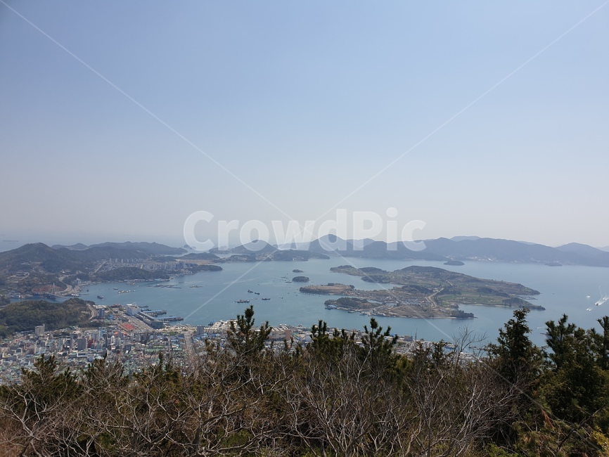 정산,산,풍경,바다,도시,섬,자연,풍경,nature,landscape,tree,나무,plant,식물,outdoors,옥외,land,땅,fir,전나무,경치,scenery
