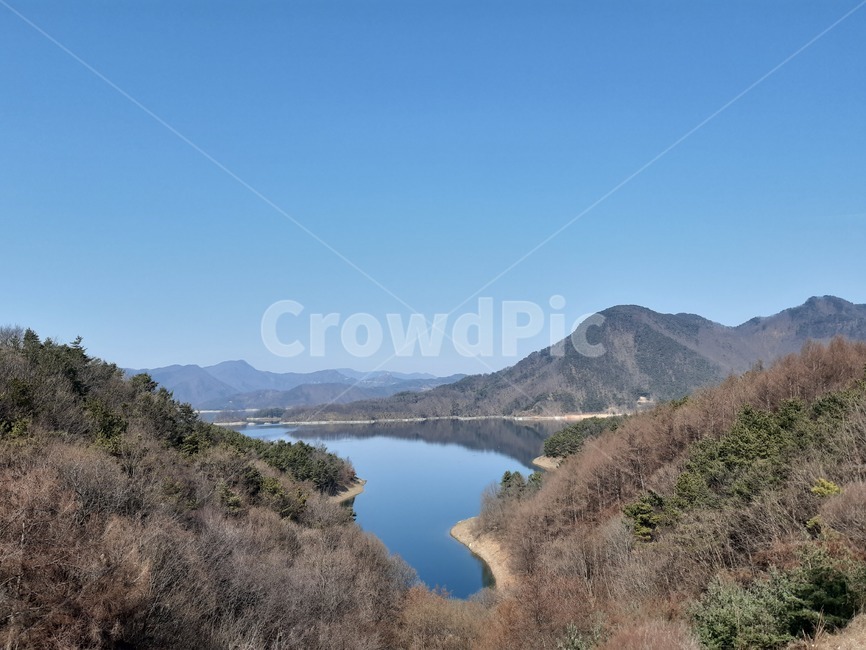 자연,물,나무,산,하늘