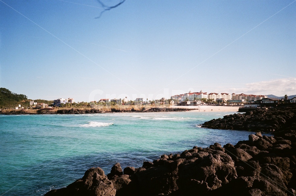 promontory,곶,바다,제주도,한국