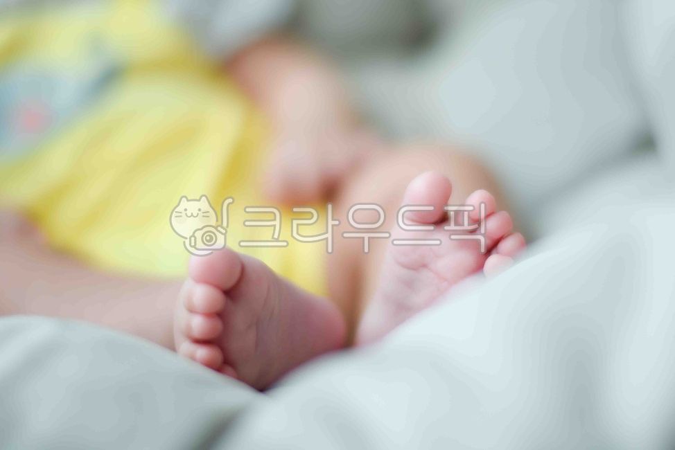 아기,아기의발,발가락,힐,베이비