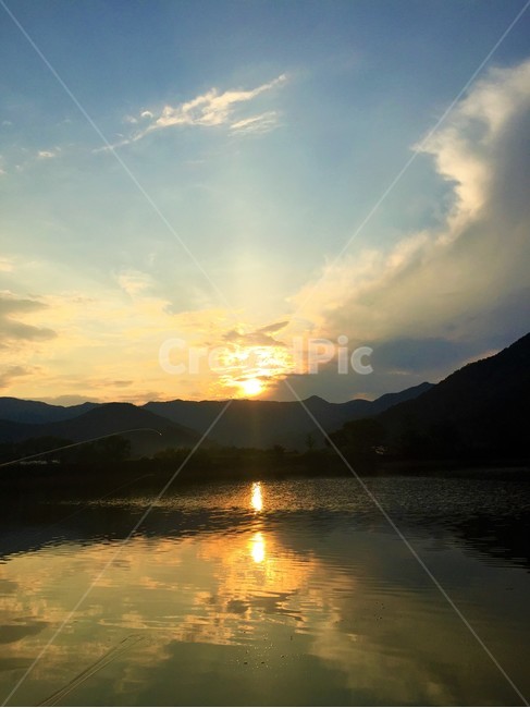 수천,해질녘,노을,강,senset,자연,풍경,nature,landscape,flare,플레어,light,빛,sunlight,햇빛,outdoors,옥외