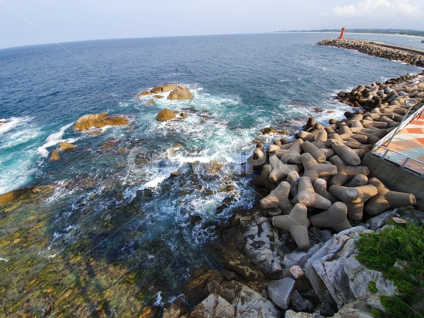 바다,하늘,파도,항구,돌