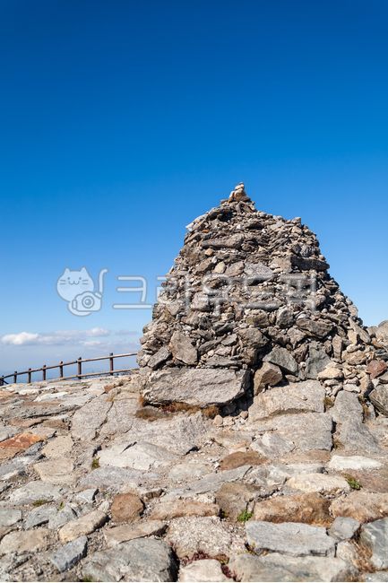 향적봉,국립공원,덕유산,돌,산,무주군,실외,정상,풍경,하늘