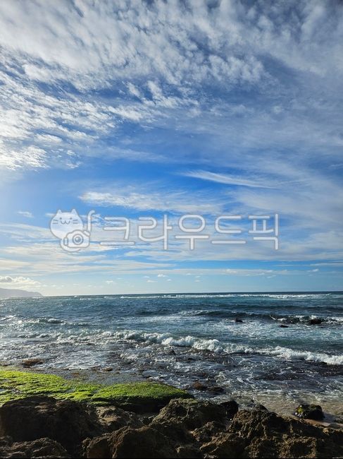 하와이,라니아케아비치,해변,라니아케아해변,바다,호놀룰루,와이키키,하늘,구름