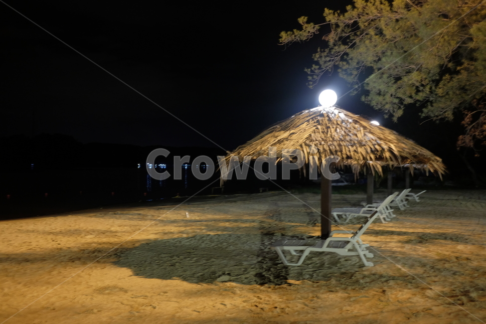 코타키나발루,밤바다,쉼터,파라솔,여유,자연,풍경,nature,landscape,해변,바다,beach,sea,야경,밤,nightscape,night
