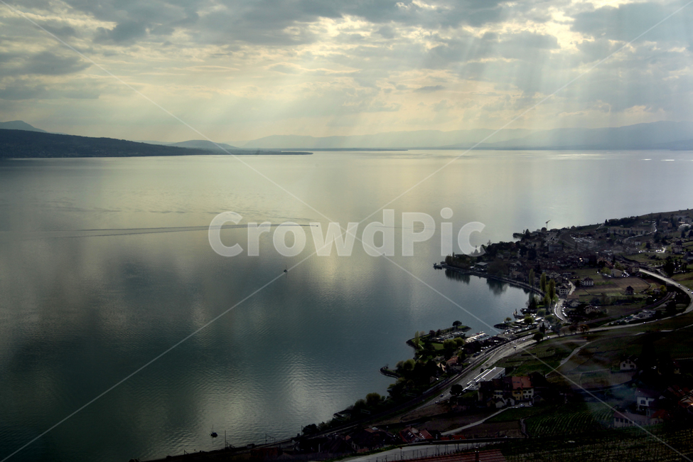 빛내림,호수,스위스,lake,구름,cloud,river,강,마을,자연,풍경,nature,landscape,해외,외국,세계,foreign,oversea,world,세계자연풍경,해외자연풍경,외국자연풍경,world nature landscape,outdoors,옥외,경치,scenery,aerial view,조감도
