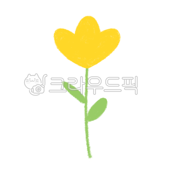 노란꽃,flower,꽃일러,꽃일러스트,노란꽃그림