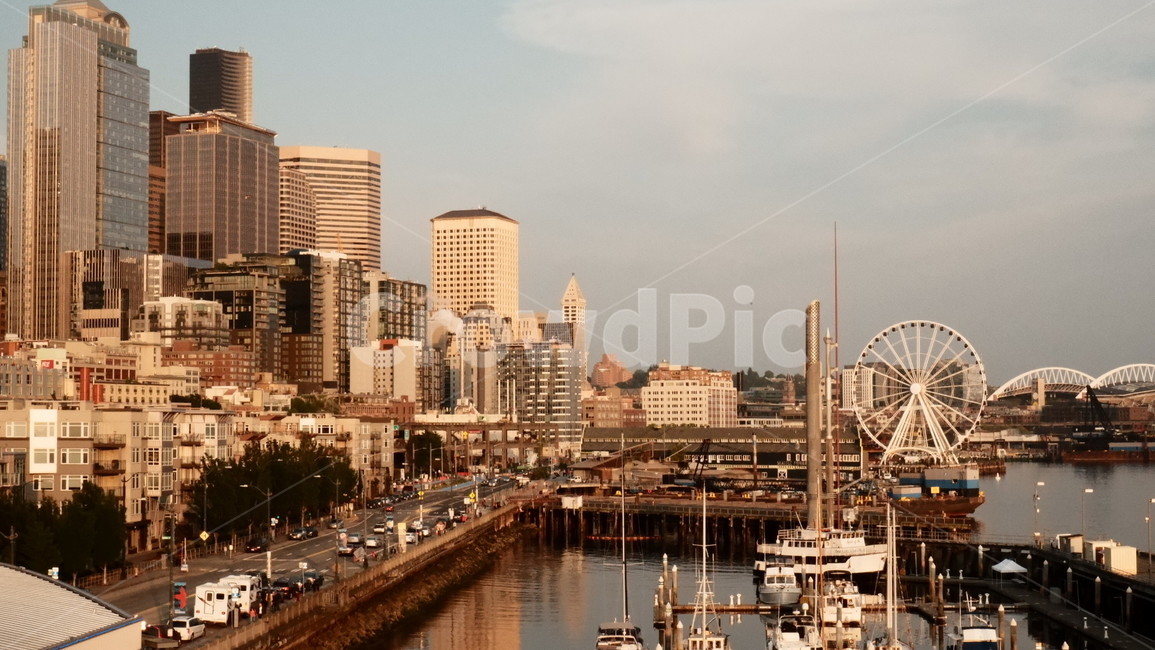 도시,빌딩,마천루,시애틀,seattle,city,building,film,감성사진,다운타운,downtown,필름,관람차,ferriswheel