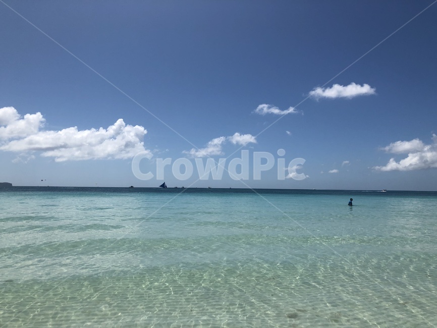 바다,보라카이,필리핀,물,하늘,boracay
