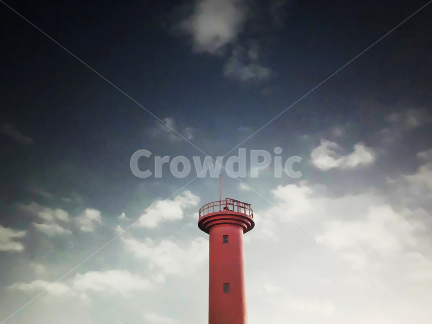 등대,빨간등대,밤하늘,부두,구름,등대지기,밤풍경,등대,lighthouse