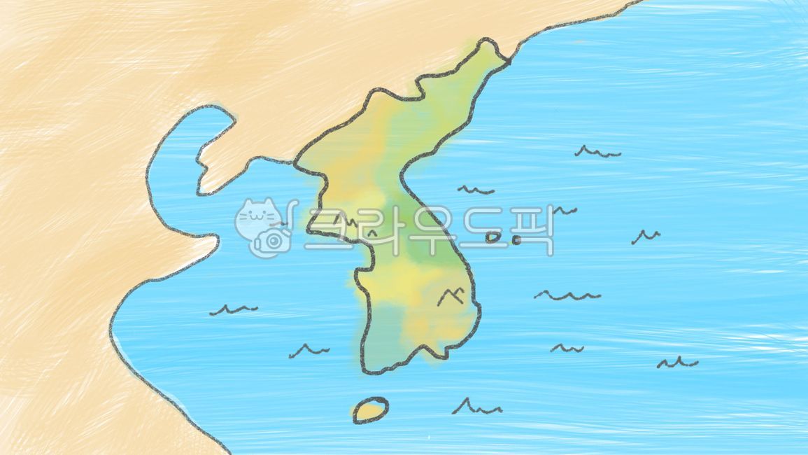지도,우리나라,대한민국,map,조선,손그림,손그림,그림,jpg,일러스트,한국지도,한반도,korea,koreanmap