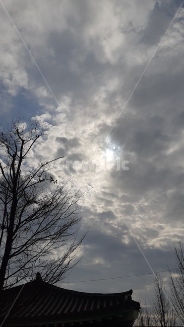 기와,구름,하늘,태양,cloud,sky,nature