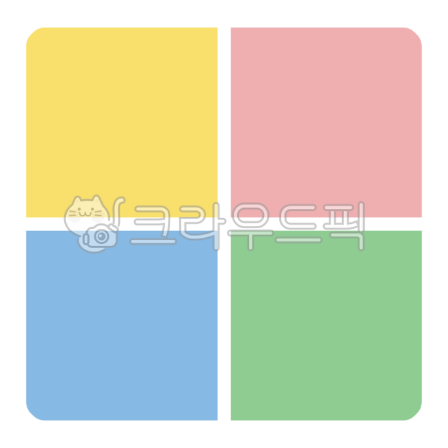 사각형분활, 사각형네개, 사각형테두리, 사각형, 도형, 사진,이미지,일러스트,캘리그라피 - kkamdol작가
