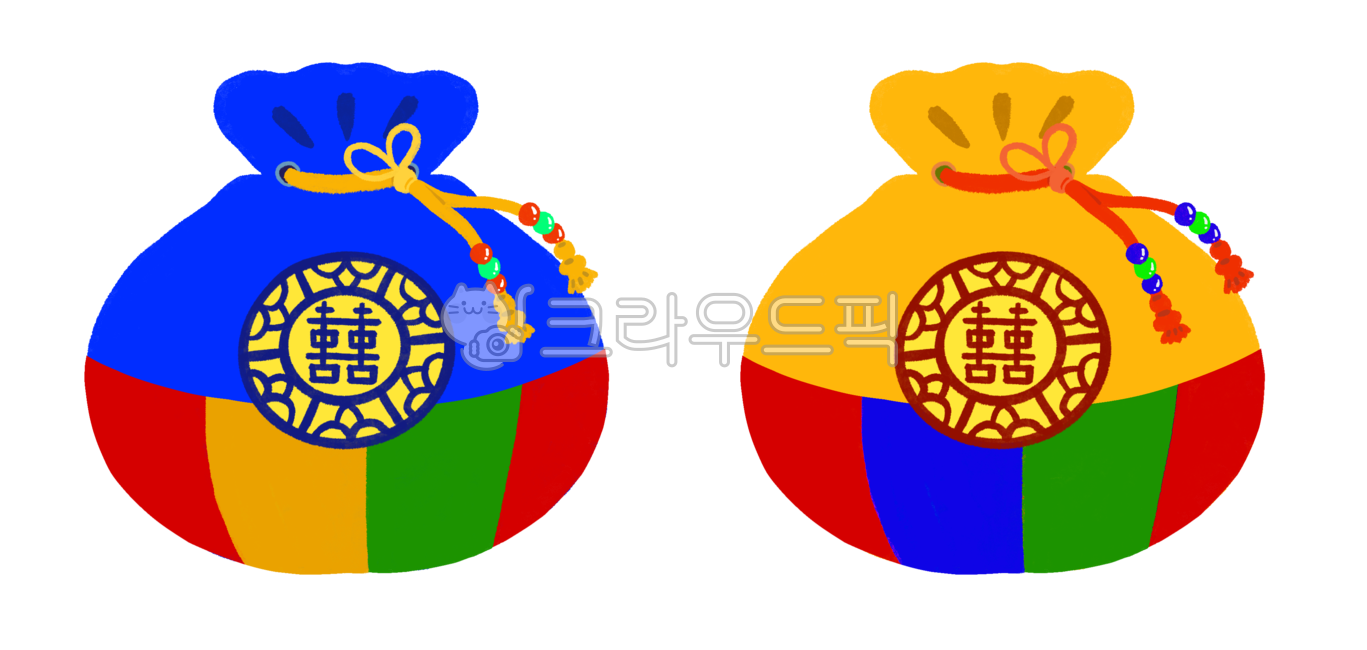 복주머니, 설날, 전통, 주머니, 복, 사진,이미지,일러스트,캘리그라피 - weepyhappy작가