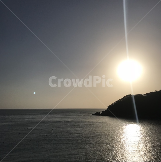 해질녘,일몰,역광,바다,섬,sea,sun,자연,풍경,nature,landscape,flare,플레어,light,빛,sunlight,햇빛